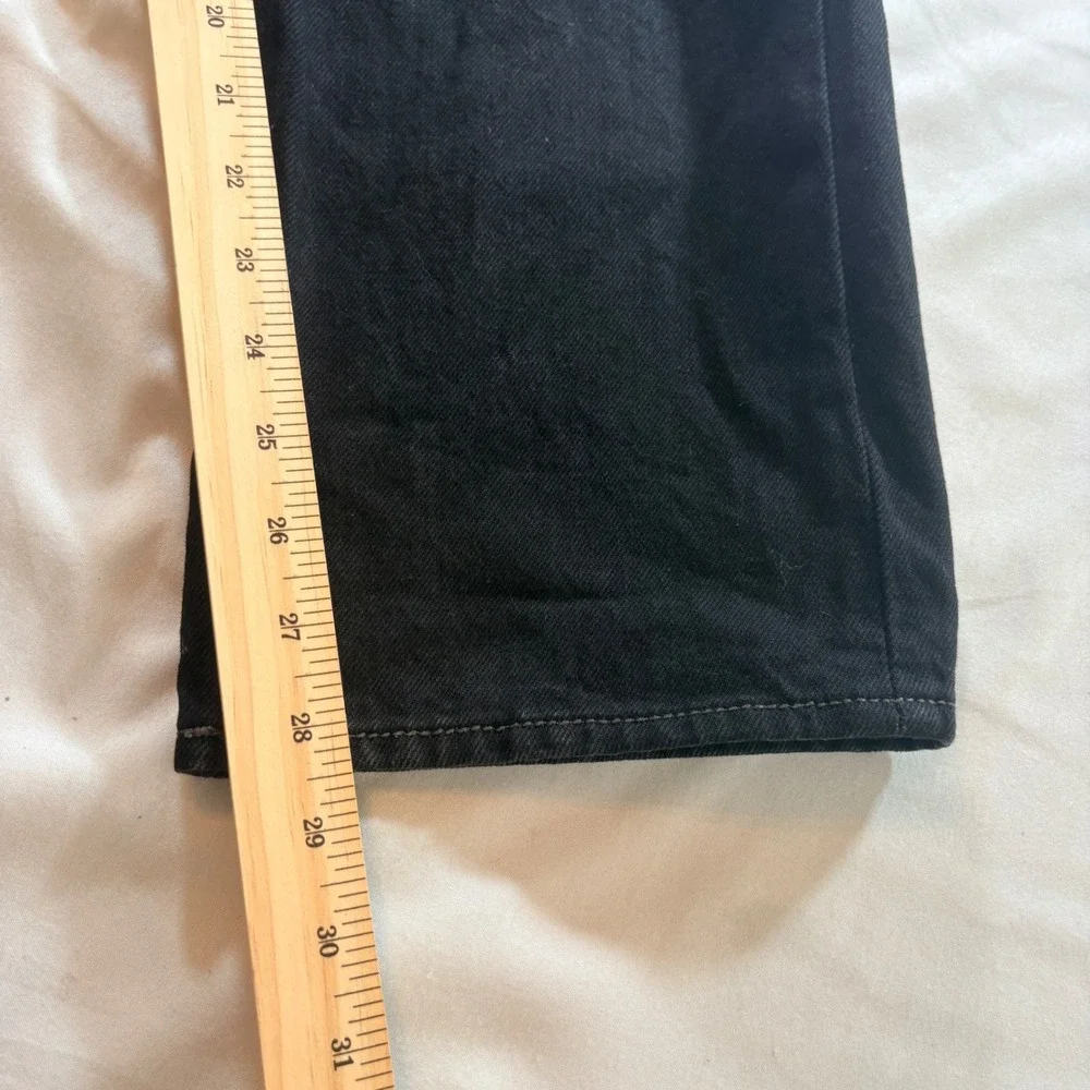 Levi's 501 Original Fit Jeans Mens 34x30 Black Straight Leg Cotton Button Fly